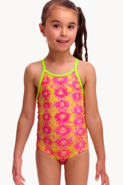 One Pieces|Funkita Girls Poison Pink One Piece Pink/yellow