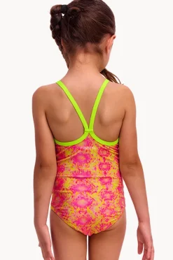 One Pieces|Funkita Girls Poison Pink One Piece Pink/yellow