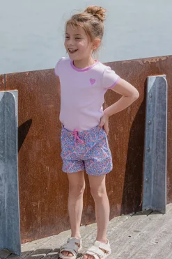 Boardshorts|Milky Girls Pretty Posy Boardshort Pink/Blue