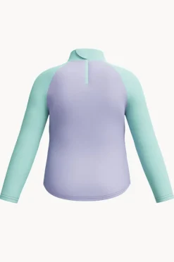 Rashies & Sunsuits|Speedo Girls Print Long Sleeve Suntop Lavender