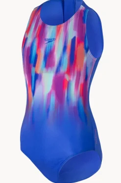 One Pieces|Speedo Girls Printed Hydrasuit One Piece Cobalt