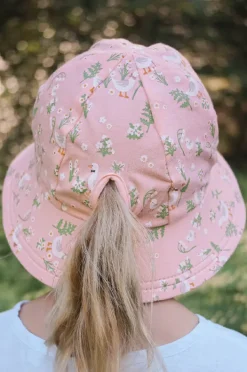 Hats|Bedhead Girls Quackers Ponytail Bucket Hat Baby pink