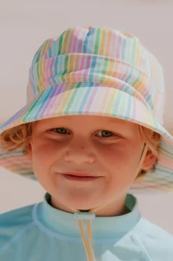 Hats|Bedhead Girls Rainbow Classic Bucket Sunhat Multi