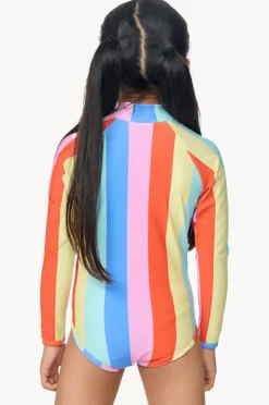 Rashies & Sunsuits|Rip Curl Girls Rainbow Stripe Sunsuit Multi