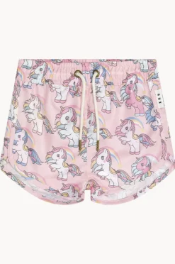 Boardshorts|Huxbaby Girls Rainbow Unicorn Swim Short Candy