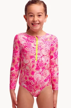 Rashies & Sunsuits|Rashies & Sunsuits|Funkita Girls Rosie Cheeky Sunsuit Pink
