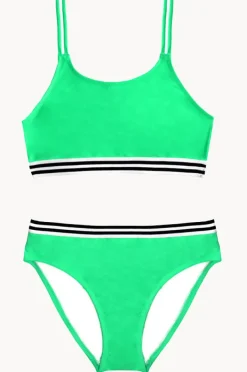 Bikini Sets|Salty Ink Girls Salty Crop Set Kiwi