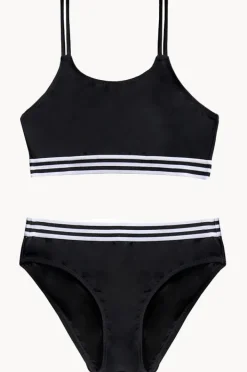 Bikini Sets|Salty Ink Girls Salty Crop Set Black