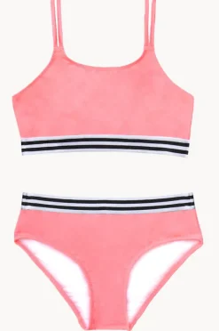 Bikini Sets|Salty Ink Girls Salty Crop Set Peach