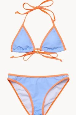 Bikini Sets|Snapper Rock Girls Sea Sorbet Tri Set Blue/orange