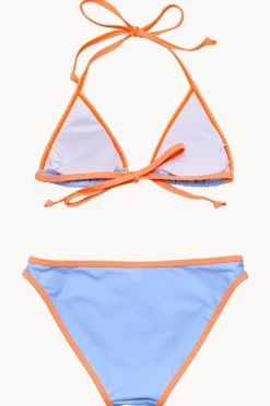 Bikini Sets|Snapper Rock Girls Sea Sorbet Tri Set Blue/orange
