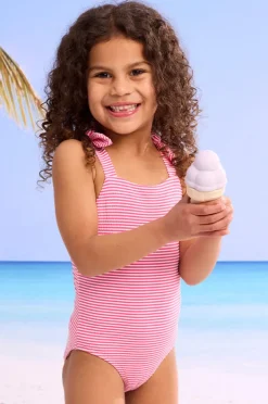 One Pieces|Seafolly Girls Girls Seersucker One Piece Pink