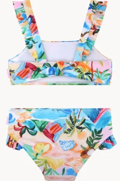 Bikini Sets|Seafolly Girls Girls South Pacific Frill Crop Set Multi
