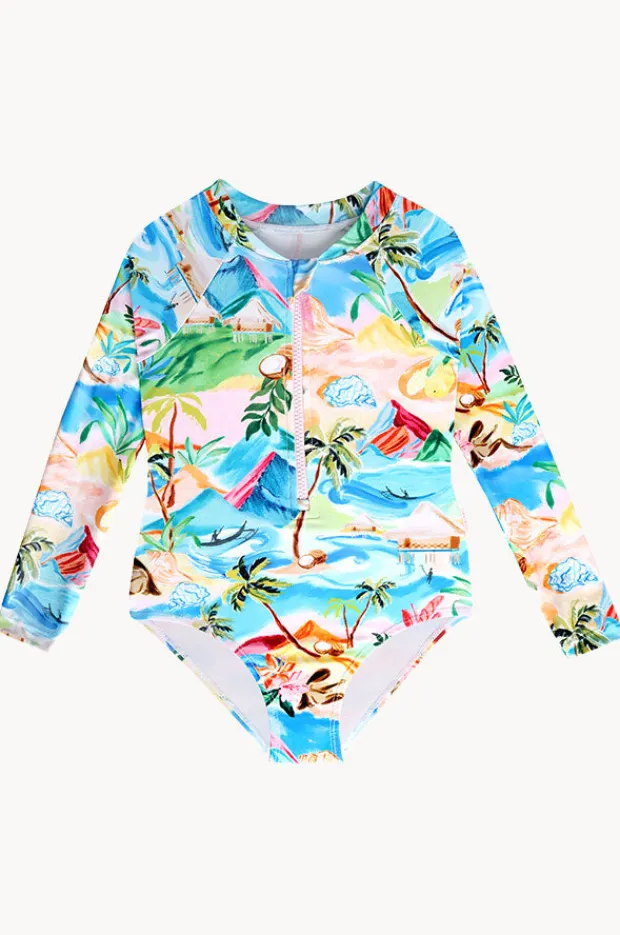 Rashies & Sunsuits|Seafolly Girls Girls South Pacific Sunsuit Multi