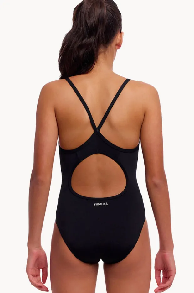 Period Swimwear|One Pieces|Funkita Girls Still Diamond Secure One Piece BLACK