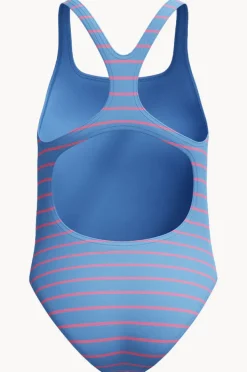 One Pieces|Speedo Girls Stripe Medalist One Piece Blue