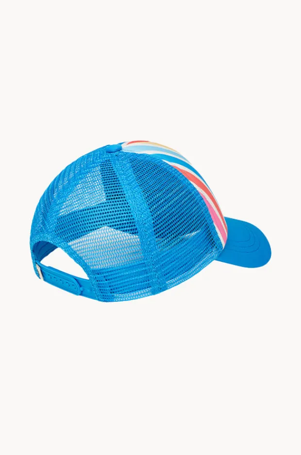 Hats|Roxy Girls Stripe Sweet Emotions Cap Blue/multi