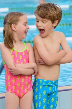 One Pieces|Funkita Girls Stunner One Piece Pink/yellow