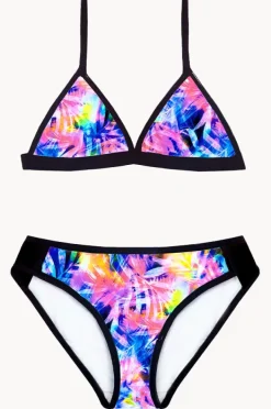 Bikini Sets|Salty Ink Girls Sugar Palm Tri Set Sugar palm black multi