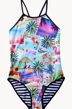 One Pieces|Salty Ink Girls Summer Vacay Reversible One Piece Multi
