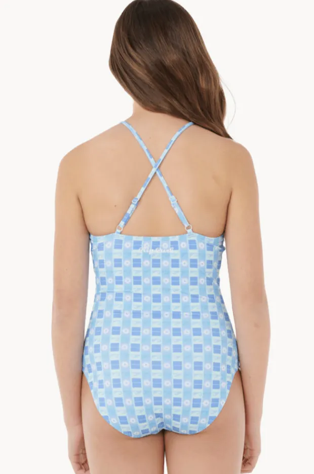 One Pieces|Rip Curl Girls Sunset Rib One Piece Aqua