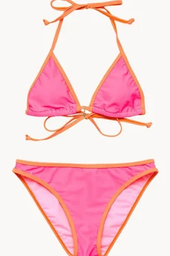 Bikini Sets|Snapper Rock Girls Sunset Sorbet Tri Set Pink/orange