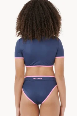 Rashies & Sunsuits|Rip Curl Girls Surf Puff Crop Suntop Set Navy