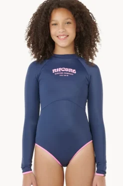 Rashies & Sunsuits|Rip Curl Girls Surf Puff Sunsuit Navy