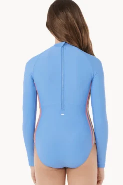 Rashies & Sunsuits|Rip Curl Girls Surf Revival Long Sleeve Sunsuit Blue
