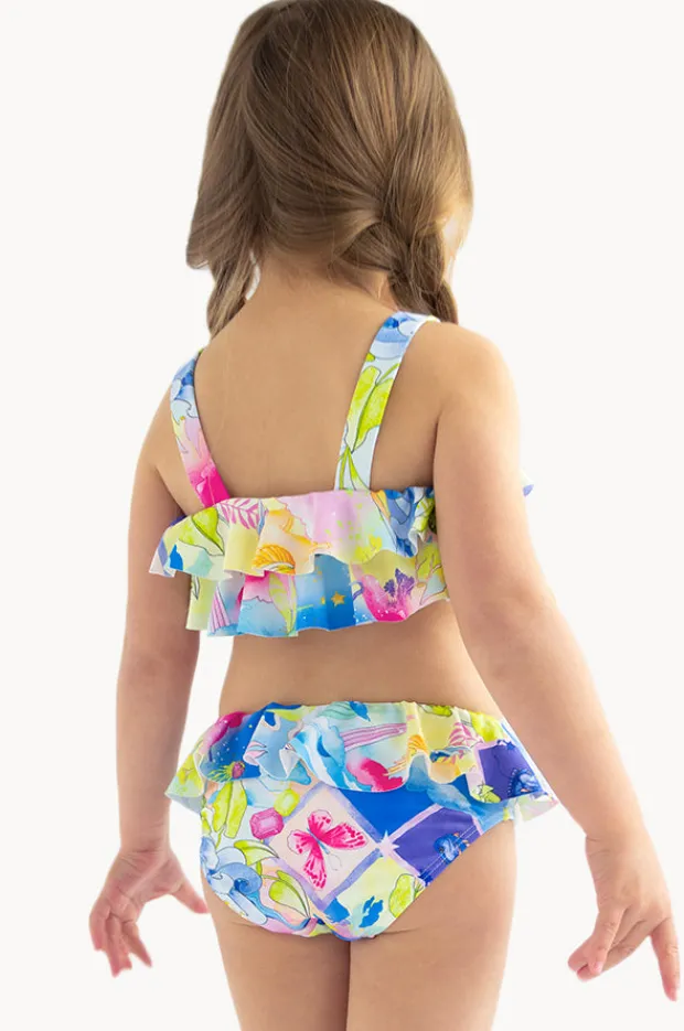 Bikini Sets|Seafolly Girls Girls Surrealism Frill Crop Set Multi