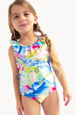 One Pieces|Seafolly Girls Girls Surrealism Frill One Piece Multi
