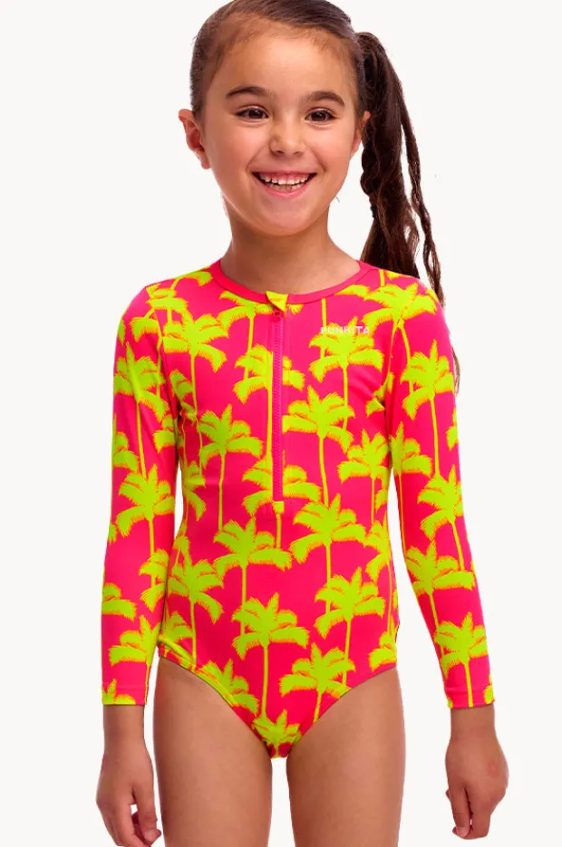 Rashies & Sunsuits|Funkita Girls Sweet Coconuts Sunsuit Pink/yellow