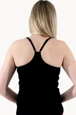 Teen Girls Separates|Base Swim Girls Textured Scoop Tankini Separate Black