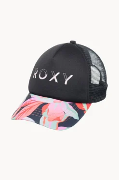 Hats|Roxy Girls The Moves Floral Honey Coconut Cap Black/multi