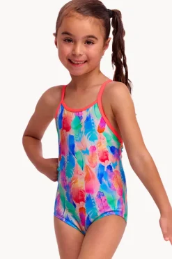 One Pieces|Funkita Girls Tickle Pink One Piece Blue/natural
