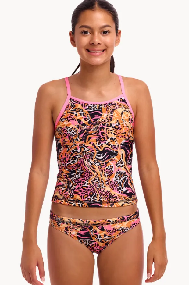 Tankini Sets|Funkita Girls Tipsy Tiger Tankini Set Animal