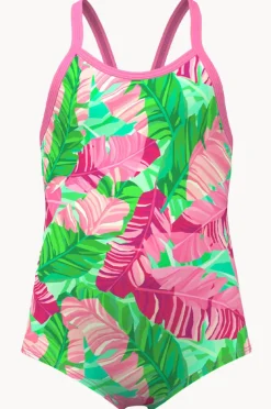 One Pieces|Funkita Girls Tropic Palm One Piece Pink/green
