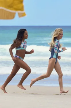 Rashies & Sunsuits|Roxy Girls Tropical Active Sunsuit Indigo