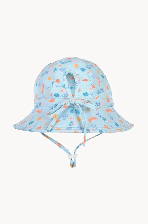 Hats|Acorn Girls Tropical Reef Swim Hat Aqua