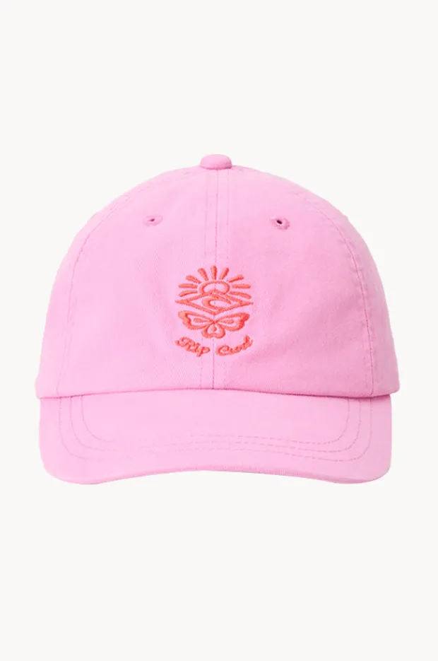 Hats|Rip Curl Girls Washed Twill Cap Taffy pink