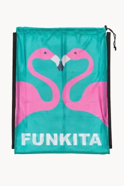 Sport Bags|Bags|Funkita Go Flamingo Mesh Gear Bag Teal/pink