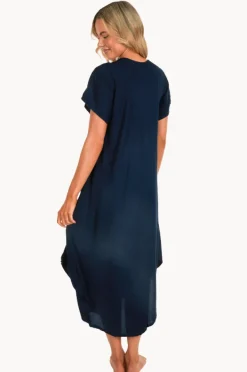 Dresses|Bodacious Great Harbour Cap Sleeve Dress Navy