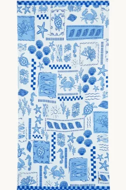 Towels|Towels|Dock And Bay Grecian Shores Microfibre Towel Blue/white