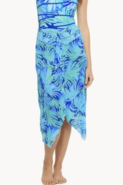 Sarongs|Togs Swimwear Havana Mesh Frill Skirt Green/blue