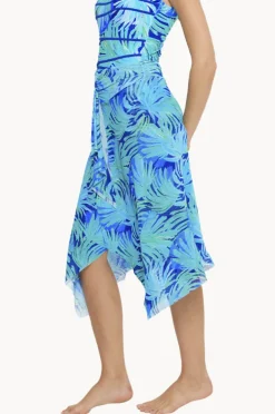 Sarongs|Togs Swimwear Havana Mesh Frill Skirt Green/blue
