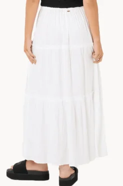 Skirts|Rip Curl Haze Tiered Maxi Skirt WHITE
