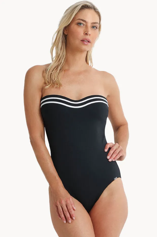 One Pieces|Jantzen Heritage Classics DD/E Cup Bandeau One Piece BLACK