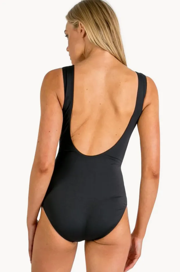One Pieces|Jantzen Heritage Cross Over Tie Side One Piece BLACK