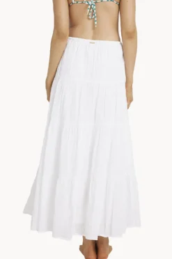 Skirts|Billabong High Tides Maxi Skirt WHITE