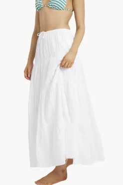 Skirts|Billabong High Tides Maxi Skirt WHITE